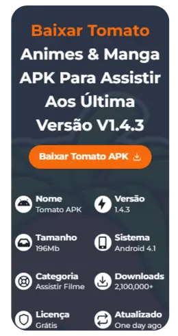 Clique no botão de download